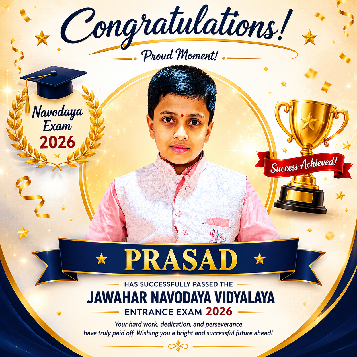Prasad — Genesis Foundation student achievement